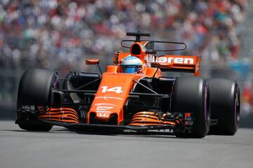 Fernando Alonso en la calificación del GP de Canadá.