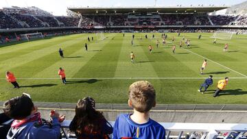 Entrenamiento del Barcelona en el Mini Estadi.
