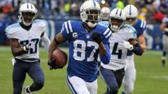 El wide receiver, Reggie Wayne, durante su etapa con los Indianapolis Colts