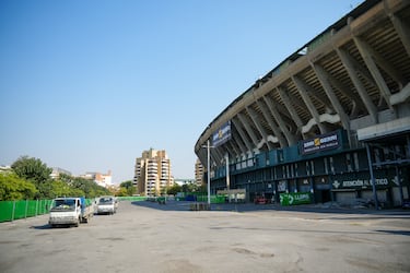 Imágenes de las obras del estadio del Real Betis, Benito Villamarín.