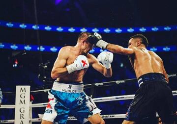 Sergey Kovalev y Andre Ward pelean durante su combate el pasado mes de noviembre.