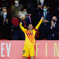 La Copa del Rey, último título de Messi con el Barcelona