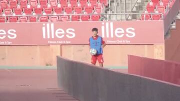 Real Marid man Kubo on loan at Mallorca shows his skills