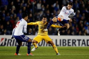 Fabra completó dos goles con Boca Juniors en Copa Libertadores.