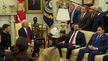 Marco Rubio's reaction to journalist's awkward Zelensky question in tense Trump meeting