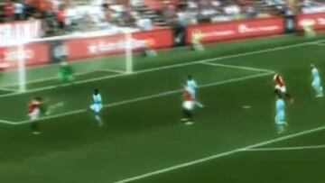 Juan Delgado fue protagonista en el Gimánstic de Tarragona frente a Barcelona.