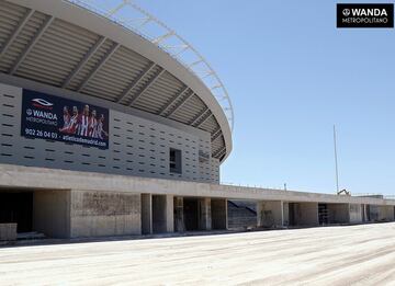 El paseo que conecta el estadio con la salida del metro albergará espacios comerciales. 
 