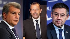 Laporta, Rosell y Bartomeu, unidos por Villarejo