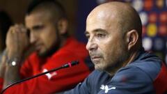 Sampaoli: "Si Vidal era el tercer arquero, la decisión era otra"