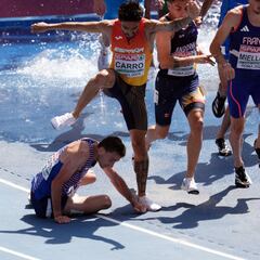“El tatuaje de la pierna ha parado la herida, ahora van a suturarme”