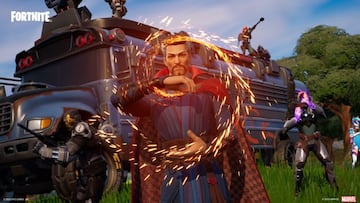 Arte oficial del skin Doctor Strange en Fortnite