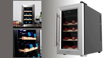 Esta vinoteca tiene espacio para ocho botellas y cuesta menos de 100 euros