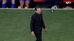 La protesta de Simeone al árbitro: habló a gritos de Vinicius con un mensaje directo