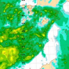 España recibe los restos del huracán Leslie: AEMET señala las zonas en las que lloverá