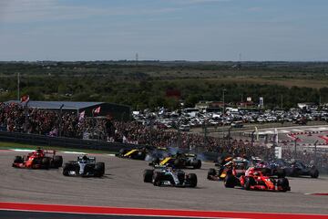 Un momento de la carrera en el circuito de Las Américas en Austin.