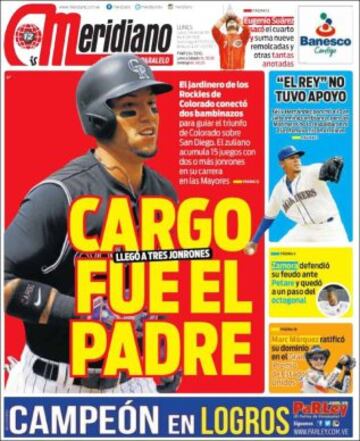 Portadas de la prensa mundial