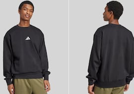 Las rebajas de enero traen esta sudadera negra de Adidas con hasta un 49% de descuento