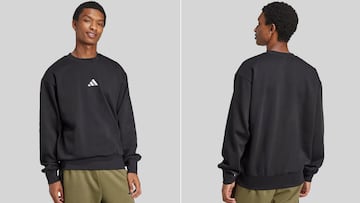 Las rebajas de enero traen esta sudadera negra de Adidas con hasta un 49% de descuento en Amazon.