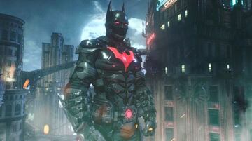 Así lucía el traje de Batman Beyond en Arkham Knight, para que os hagáis una idea.