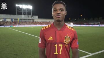 Además de crack en el campo, fuera también: la dedicatoria de Ansu de su gol