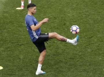 Último entrenamiento del Madrid antes de recibir al Sevilla