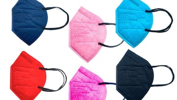 Mascarillas FFP2 de colores: precios, características, efectividad y dónde comprar