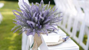 Arreglo floral de lavanda