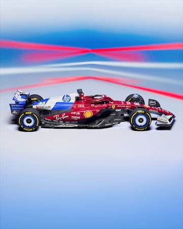 El dise?o especial de los italianos para los monoplazas y monos de sus pilotos Charles Leclerc y Lewis Hamilton.