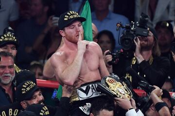 Los rostros de la pelea por el título entre Canelo y Golovkin