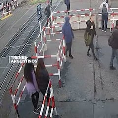 Un hombre se salva de ser arrollado por un tranvía en último instante en Buenos Aires