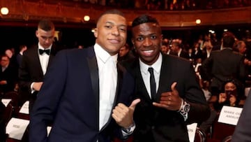 Mbapp&eacute; y Vinicius.