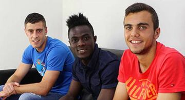 Jairo, Eric Bailly y Joan Jordán.