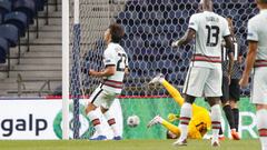 Jo&atilde;o F&eacute;lix celebra su gol en el Portugal-Croacia.