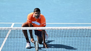 Rohan Bopanna en la tercera ronda de dobles masculinos en Open de Australia de 2024.