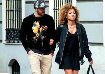 Benzema y Cora Gauthier, en una de sus pocas fotos juntos