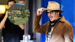 Imagen de Johnny Depp y su pueblo en Francia.