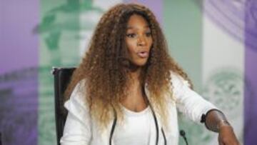 Serena Williams, durante la rueda de prensa.
