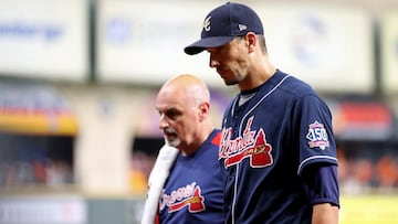 Braves pitcher Morton plays on with broken leg