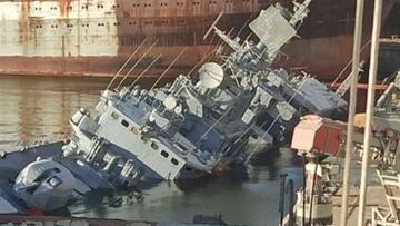 Ucrania hunde su buque emblema en el Mar Negro: clave en la estrategia contra Rusia