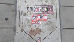 Griezmann's plaque outside the Wanda Metropolitano defaced by Atlético fans