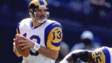 Kurt Warner, durante su etapa con los St. Louis Rams.