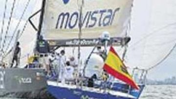 <b>DE NUEVO EN EL MAR. </b>El Movistar se entrenó en Melbourne.