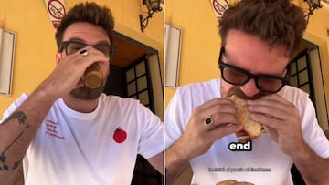 Un estadounidense que vive en Espa?a pide el ¡®desayuno m¨¢s t¨ªpico de Andaluc¨ªa¡¯ y alucina con lo que le traen: ¡°A tu gusto¡±