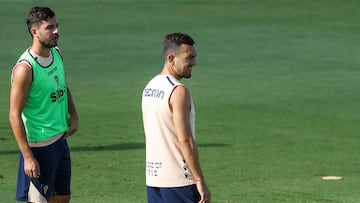 Gonzalo Escalante en un entrenamiento en la Ciudad Deportiva.
