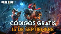 Free Fire | Códigos de hoy domingo 15 de septiembre de 2024: recompensas gratis