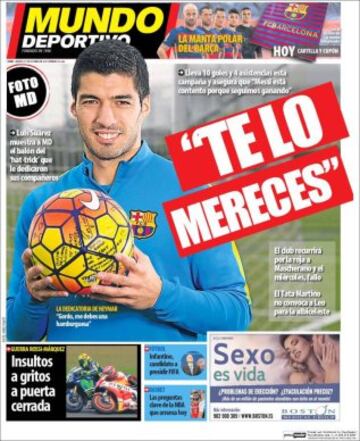 Portadas de la prensa mundial