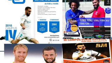 Los Campus de verano de los futbolistas del Real Madrid