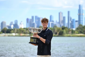 Sinner, con su reciente ttulo en el Open de Australia. 