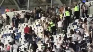 La violencia se hizo presente tras la eliminación de Rayados ante Tigres