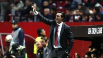 Unai Emery, durante el partido frente al Molde FK.